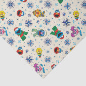 Papier Mousseline Sesame Street Noël Snowflake Motif (Détail)