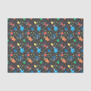 Papier Mousseline Sesame Street Pals Chalkboard Rainbow