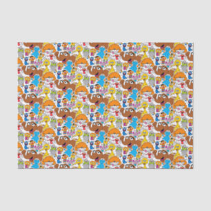 Papier Mousseline Sesame Street Pals Doodley Motif