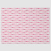 Papier Mousseline Set of 3-Modern Light Pink & Red Hearts (Recto)