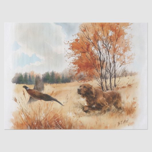 Papier Mousseline Setter irlandais (Recto)