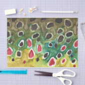 Papier Mousseline Seule la peau de la belle truite Brown (Artisanat)