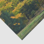 Papier Mousseline Seven Springs Fall Bridge II Autumn Paysage (Détail)