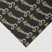 Papier Mousseline Seventy gold on black birthday or annversary (Détail)