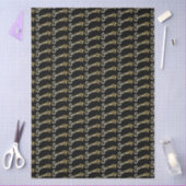 Papier Mousseline Seventy gold on black birthday or annversary (Artisanat)