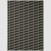 Papier Mousseline Seventy gold on black birthday or annversary (Recto)