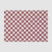 Papier Mousseline Shabby Chic Blanc clair Maroon Rouge En vichy (Recto)