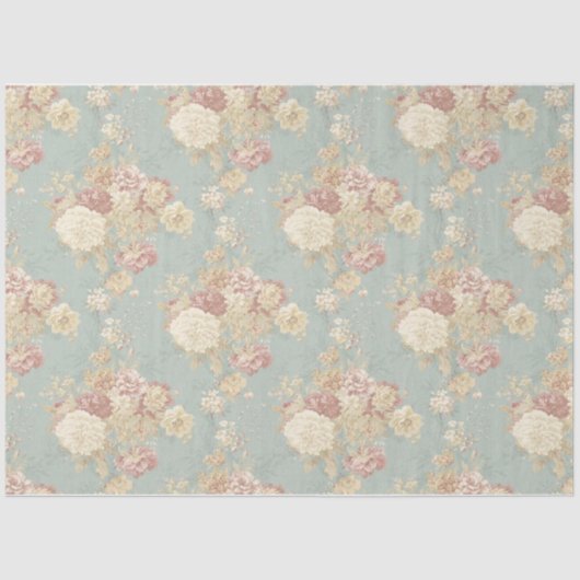 Papier Mousseline Shabby Chic Collage Series Design 12 (Recto)