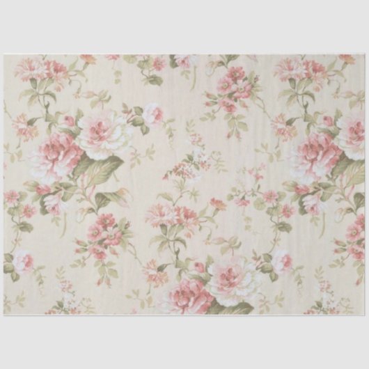 Papier Mousseline Shabby Chic Collage Series Design 15 (Recto)