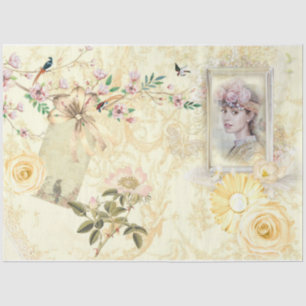 Papier Mousseline Shabby Chic Cream Series Design 5