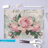 Papier Mousseline shabby chic, découpage, victorien, français chic,  (Artisanat)