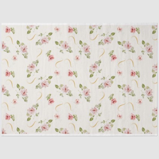 Papier Mousseline Shabby Chic Écriture Série Design 7 (Recto)