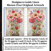 Papier Mousseline Shabby Chic Floral Ephemera rose Rouge S7B Découpa