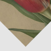 Papier Mousseline Shabby Chic Jolie Tulipe Rouge (Détail)