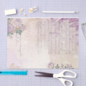 Papier Mousseline Shabby Chic Lilac Series Design 1 (Artisanat)