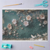 Papier Mousseline Shabby Chic, Papillon & Floral Conception de média (Artisanat)