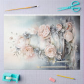Papier Mousseline Shabby chic pastel couleurs douces gâteau d'annive (Artisanat)
