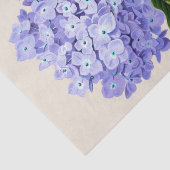 Papier Mousseline Shabby Chic Pastel Violet Fleurs violettes Claires (Détail)