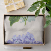 Papier Mousseline Shabby Chic Pastel Violet Fleurs violettes Claires (Cadeau)