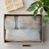 Papier Mousseline Shabby chic piano floral notes éphemera (Cadeau)