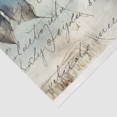 Papier Mousseline Shabby Chic Pink Poppies & Papillon Decoupage (Détail)