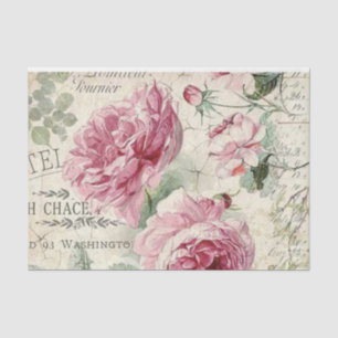 Papier Mousseline Shabby Chic Rose Series Design 12
