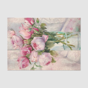 Papier Mousseline Shabby Chic Rose Series Design 14