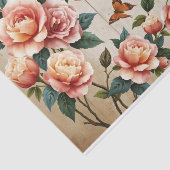 Papier Mousseline Shabby Chic Roses Art Painting (Détail)