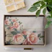 Papier Mousseline Shabby Chic Roses Art Painting (Cadeau)