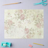 Papier Mousseline Shabby Chic Roses Design 1 (Artisanat)