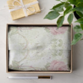 Papier Mousseline Shabby Chic Roses Design 5 (Cadeau)
