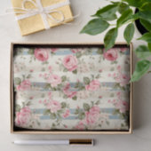 Papier Mousseline Shabby Chic Roses Vintages (Cadeau)