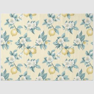 Papier Mousseline Shabby Chic Série Florale de Citron Design #10