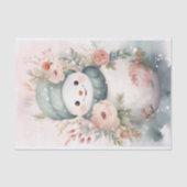Papier Mousseline Shabby Chic Snowman 1 papier découpage (Recto)