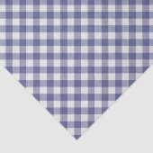 Papier Mousseline Shabby Chic White Purple Dark Blue Purple Gingham (Détail)
