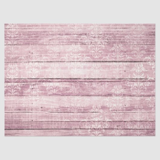 Papier Mousseline Shabby Chic Wood Series Design 13 (Recto)
