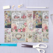 Papier Mousseline Shabby collage chic, pays victorien, découpage, b (Artisanat)