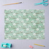 Papier Mousseline Shabby Floral Mint Series Design 14 (Artisanat)