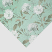 Papier Mousseline Shabby Floral Mint Series Design 14 (Détail)