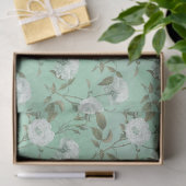 Papier Mousseline Shabby Floral Mint Series Design 14 (Cadeau)