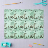 Papier Mousseline Shabby Floral Mint Series Design 8 (Artisanat)