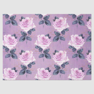 Papier Mousseline Shabby Floral Purple Series