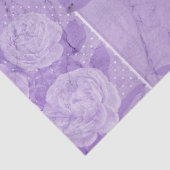 Papier Mousseline Shabby Floral Purple Series Design 7 (Détail)