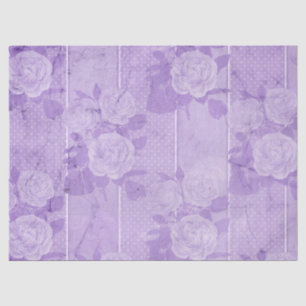 Papier Mousseline Shabby Floral Purple Series Design 7
