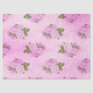 Papier Mousseline Shabby Floral Purple Series Design 9