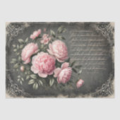 Papier Mousseline Shabby Peony Elegance Découpage (Recto)