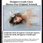 Papier Mousseline Shabby Portrait Chic, Blooms Blancs CX7L Découpage