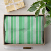 Papier Mousseline Shades of Green Horizontal Stripes (Cadeau)