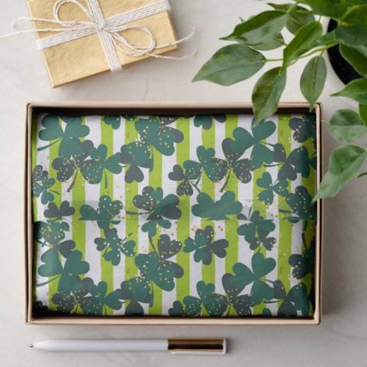 Papier Mousseline Shamrock (Cadeau)