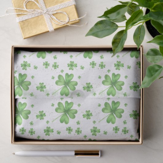 Papier Mousseline Shamrock (Cadeau)